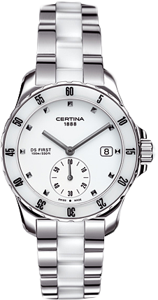 Certina DS First Lady Ceramic White Bracelet