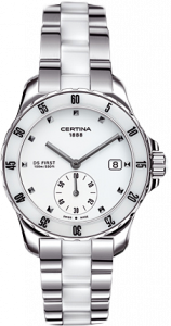 Certina DS First Lady Ceramic White Bracelet